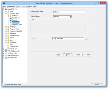 WinHTTrack Website Copier screenshot