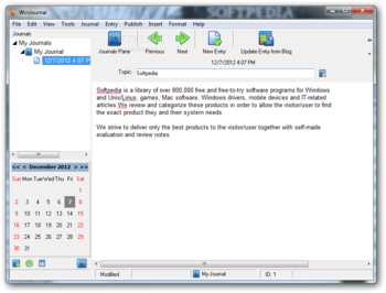 WinJournal screenshot
