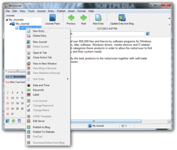 WinJournal screenshot 2