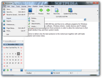 WinJournal screenshot 3