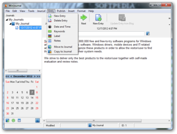 WinJournal screenshot 6