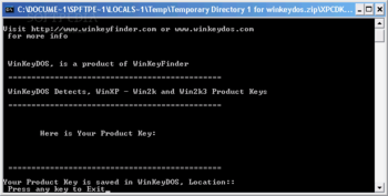 WinKeyDOS screenshot