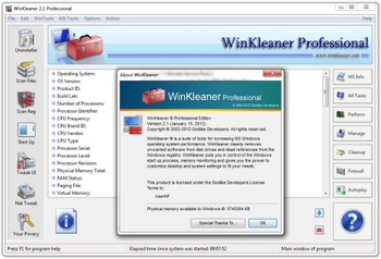 WinKleaner Professional screenshot