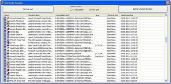 WinLib Shortcut Manager ActiveX screenshot