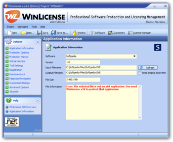 WinLicense screenshot