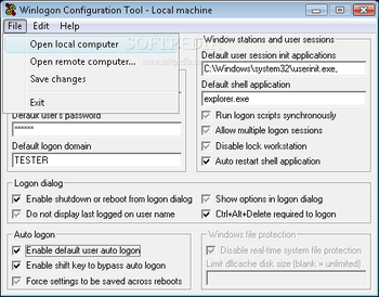 Winlogon Configuration Tool screenshot 3