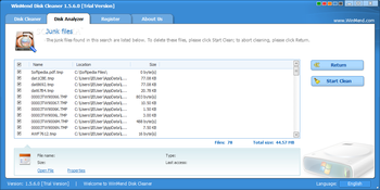 WinMend Disk Cleaner screenshot 3