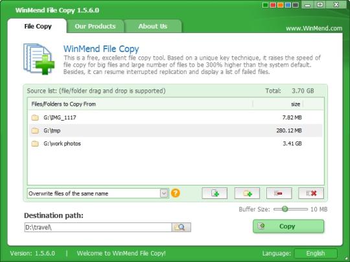 WinMend File Copy screenshot