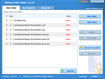 WinMend Folder Hidden screenshot