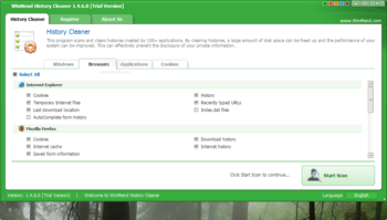WinMend History Cleaner screenshot 2