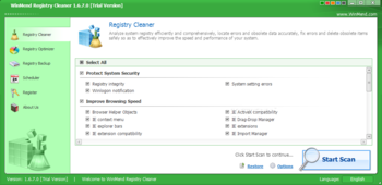 WinMend Registry Cleaner screenshot