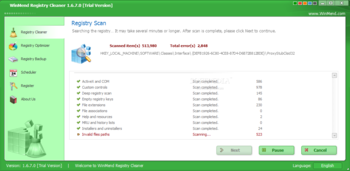 WinMend Registry Cleaner screenshot 2