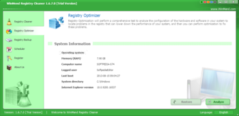 WinMend Registry Cleaner screenshot 3