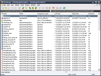 WinMerge Portable screenshot