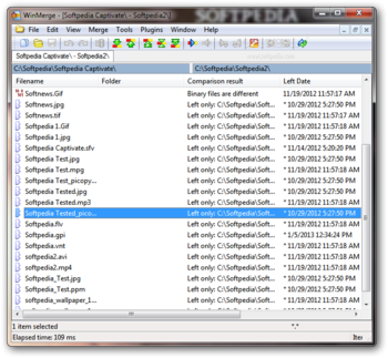 WinMerge screenshot