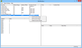 WinModbus screenshot 2