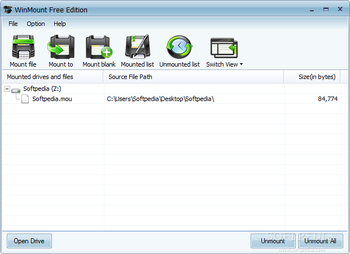 WinMount Free Editon screenshot