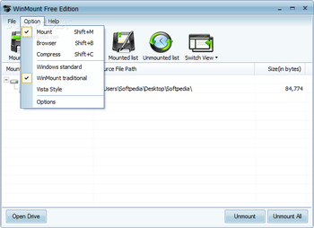 WinMount Free Editon screenshot 2