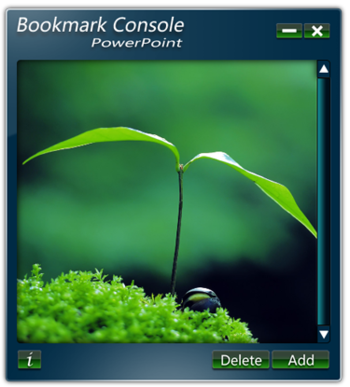 Winmyth PowerPoint Bookmark Console screenshot