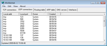 WinNetstat screenshot 2