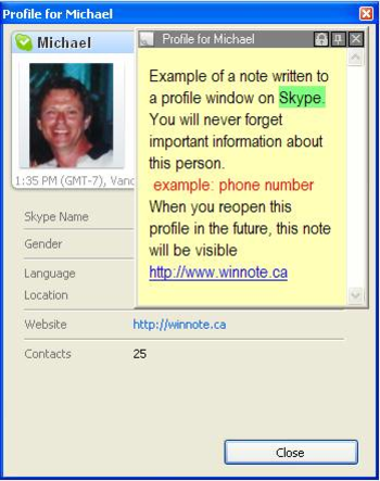 WinNote screenshot