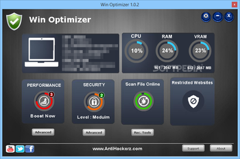 WinOptimizer screenshot