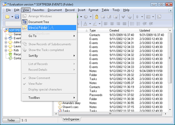 WinOrganizer screenshot 2