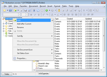 WinOrganizer screenshot 3