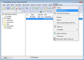 WinOrganizer screenshot 6