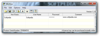 WinPass screenshot