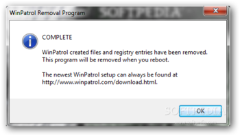 WinPatrol Removal screenshot 2