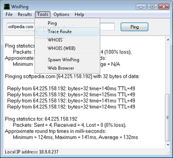 WinPing screenshot 2