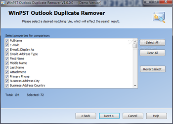 WinPST Outlook Duplicate Remover screenshot 4