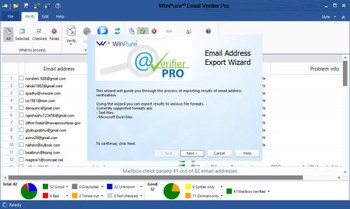 WinPure Email Verifier Pro screenshot 2
