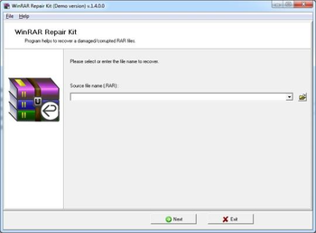 WinRAR Repair Kit screenshot