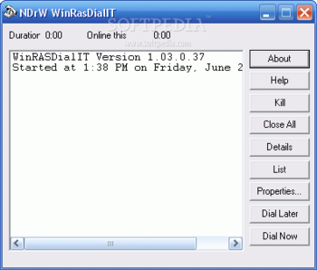 WinRASDialIT screenshot