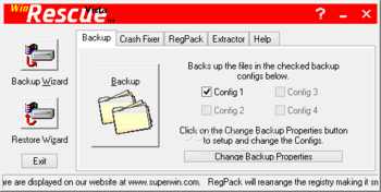 WinRescue Vista screenshot