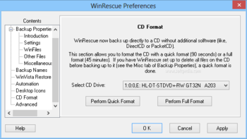 WinRescue Vista screenshot 15