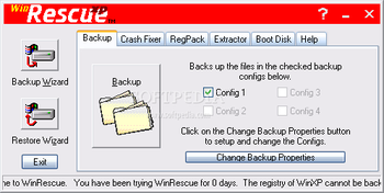 WinRescue XP screenshot 2