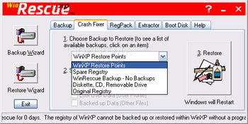 WinRescue XP screenshot 3