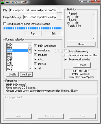 WinRipper screenshot