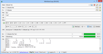 WinRoboCopy screenshot
