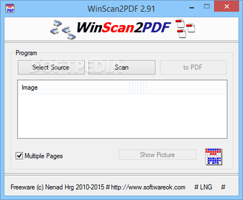 WinScan2PDF screenshot