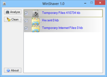 WinShaver screenshot
