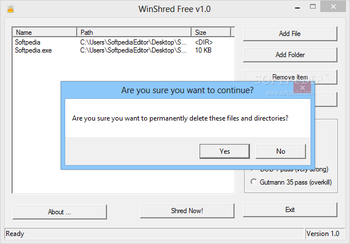 WinShred Free screenshot 2