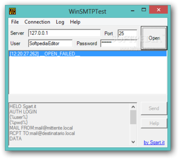 WinSMTPTest screenshot