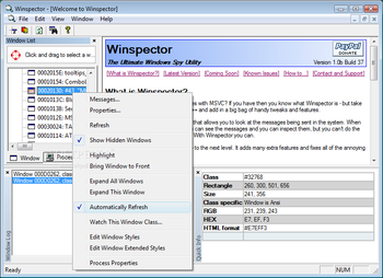 Winspector screenshot