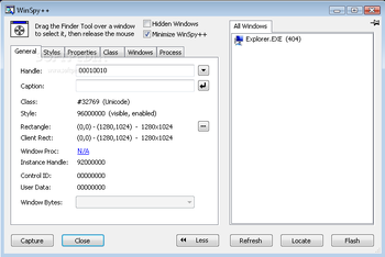 WinSpy++ screenshot