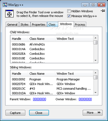 WinSpy++ screenshot 2
