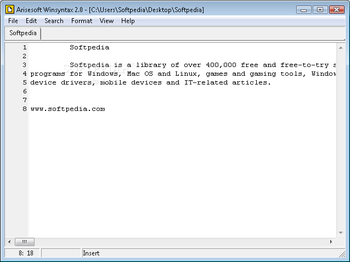 Winsyntax screenshot